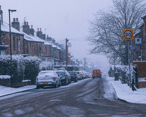 winter street england